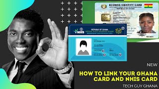 HOW TO LINK YOUR NHIS AND GHANA CARD🇬🇭🇬🇭new [upl. by Aneer652]