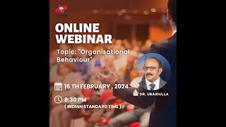 Organisational Behaviour  Eduwing‎‎ Online Webinar class‎ [upl. by Airbmac198]