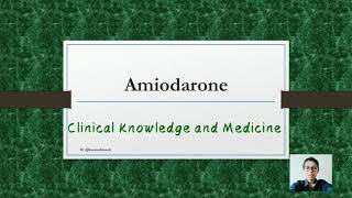 AmiodaronePaceroneCordarone  Indications Contraindications Caution and Side Effects [upl. by Alesig975]