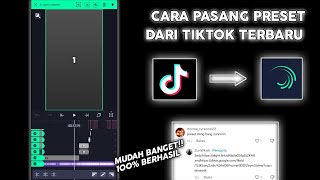 Cara Pasang Preset Alight Motion  5MB amp XML  Dari TikTok Terbaru Mudah Banget Auto Jedag Jedug🔥 [upl. by Eben]