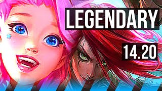 SERAPHINE vs KATARINA MID  8010 Legendary  EUNE Master  1420 [upl. by Terryl393]