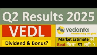 VEDANTA Q2 results 2025  VEDANTA results  VEDANTA Share News  VEDANTA Share latest news [upl. by Houston]