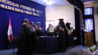 CEREMONIA DE ENTREGA DE TÍTULOS PROFESIONALES [upl. by Ebehp623]