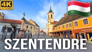 Szentendre Hungary 🇭🇺 Beautiful City in Hungary  Walking Tour 4K UHD [upl. by Fairley]