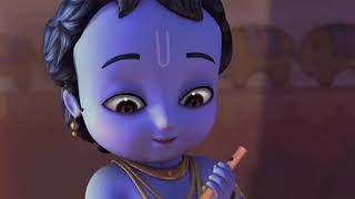 Little Krishna  Damodar leela kids cartoon [upl. by Skerl331]