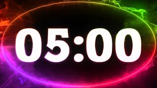 5 min COUNTDOWN TIMER  v 712  with sound 4K [upl. by Abernon]