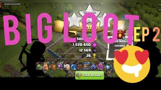 Epic 3Star Attack Stealing 3 Million Loot 💰🔥  Clash of Clans  EP2 [upl. by Suravat224]