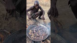 Thats incredible delicious food made by hadzabe tribe middle of nowhere without any spices 😋‼️food [upl. by Margaret640]