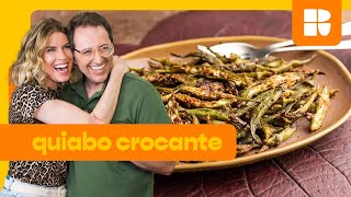 Quiabo assado crocante sem baba  Rita Lobo  Cozinha Prática [upl. by Joslyn498]