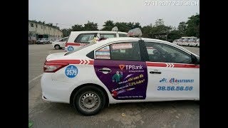 Quảng cáo trên xe taxi Group tại Hà Nội của ngân hàng TP Bank dannamadvvn [upl. by Quintie263]