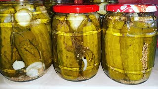 Castraveti Murati in Otet de Mere cu Miere  Pickled Cucumbers in Apple Vinegar with Honey [upl. by Jud]