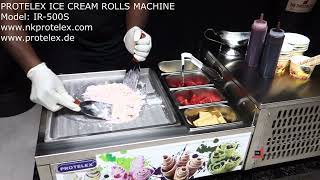 PROTELEX ICE CREAM ROLLS MACHINE IR 500S [upl. by Kurth]