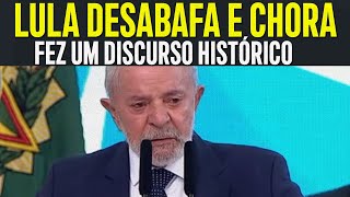 LULA EM LÁGRIMAS FAZ O DISCURSO MAIS TOCANTE SOBRE OS POBRES DO BRASIL É DE ARREPIAR [upl. by Odracer]