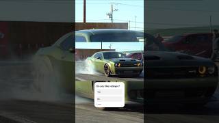 dodge challenger hellcat redeye drag race [upl. by Ameer733]