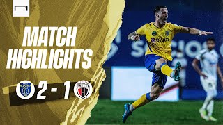 Highlights Kerala Blasters 21 NorthEast United Malayalam  Alvaro Vasquez stunning goal  KBFC [upl. by Carlee]