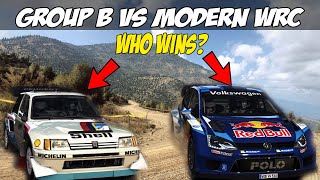 Can we beat a Modern WRC Car in a 1980s MONSTER [upl. by Eirehs]