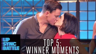 Top 5 Winner Moments From Channing Tatum to Dwayne Johnson  Lip Sync Battle [upl. by Harrington204]