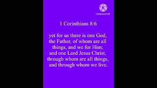 Bible Verse  1 Corinthians86 NKJV Jesus Love BibleverseFaith [upl. by Bernadette]