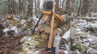 Agawa Canyon Boreal 21 Folding Saw Review amp Processing Wood bushcraft [upl. by Susanne781]