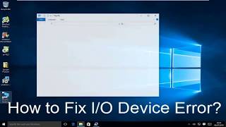 How to Fix IO Device Error Windows 10 StepbyStep Guide [upl. by Lexa906]