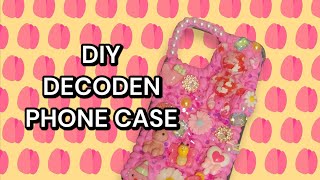 DIY DECODEN PHONE CASE  KAWAII STYLE HOW TO MAKE CREAM GLUE [upl. by Eniamahs]