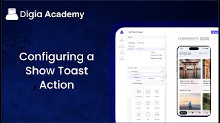 Show toast Action  Digia  App Development [upl. by Zetnauq]