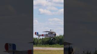 Nieuport 11 replica Takeoff  Airshow Debert Nova Scotia [upl. by Elletnwahs]