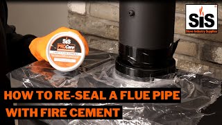 How to reseal your flue pipe with fire cement  Stove Industry Supplies [upl. by Leihcar638]