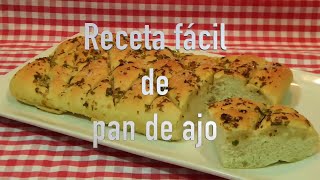 Pan de ajo receta fácil [upl. by Nahtanoy]