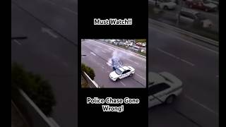 CAR CRASHES INTO POLICE 😱 [upl. by Llehsor]