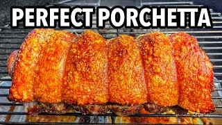 Porchetta Recipe Cooked in the Weber Kettle [upl. by Atenahs]