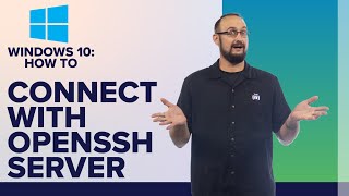 How to connect to Windows 10 using OpenSSH Server [upl. by Nnair]