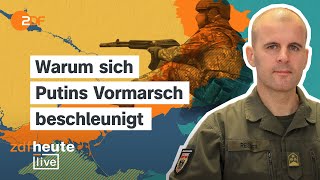 Russische Vorstöße massive Luftangriffe neue OreschnikDrohung  Oberst Reisner bei ZDFheute live [upl. by Prichard]