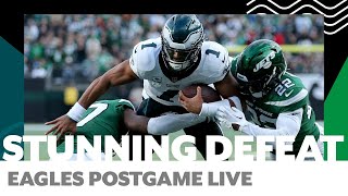 Eagles unbeaten season end by Jets in stunning loss  Eagles Postgame Live [upl. by Caritta]