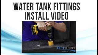 How to Install RV Water Tank Fittings and Sensors [upl. by Asetal]