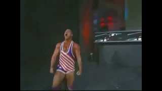 kurt angle does Somersault Plancha Off Stage [upl. by Cally]