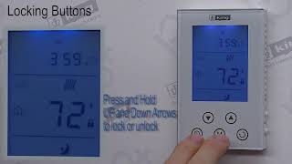 F902GFCI Floor Heating Thermostat Locking The Buttons [upl. by Nnagrom]