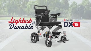 Rubicon Mobility DX15  Lightweight Durable amp Luxurious Electric Wheelchair [upl. by Hodgkinson999]