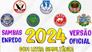 SambasEnredo do Grupo de Acesso A do Carnaval de Vitória 2024  VERSÃO OFICIAL com letra simultânea [upl. by Mars]