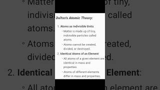 Dalton Atomic Theory shorts physics [upl. by Olcott]