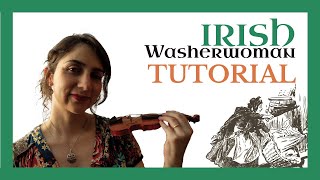 THE IRISH WASHERWOMAN ☘️ VIOLÍN IRLANDÉS 🎻 Cómo Tocar FIDDLE 005 [upl. by Jenny335]