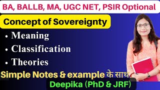 Sovereignty Meaning Definition and Types [upl. by O'Meara]