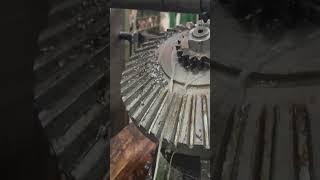 Machining a helical bevel gear on a conventional milling machine [upl. by Ivets]