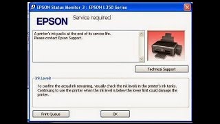 epson l380 red light blinking problem solution Head Cleaning by Software [upl. by Voleta]