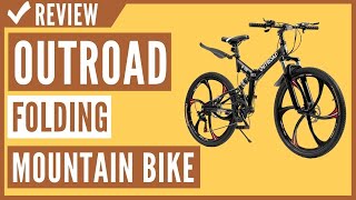 Outroad Folding Mountain Bike 6Spoke 21Speed 26inch Review [upl. by Yesteb]