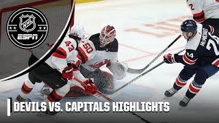 New Jersey Devils vs Washington Capitals  Full Game Highlights  NHL on ESPN [upl. by Eipper]