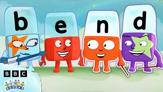 2 Letter Ends Blends  Consonant Clusters  Learn to Read and Spell  Alphablocks [upl. by Kriss]