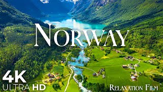 Norway 4K • Scenic Relaxation Film with Peaceful Relaxing Music and Nature Video Ultra HD [upl. by Otto]