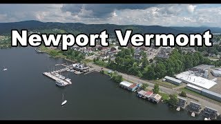 Newport Vermont Aerial Video in 4K [upl. by Manard]