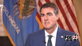 Video Governor Stitt pushing for tax cuts coming legislative session [upl. by Soalokin277]